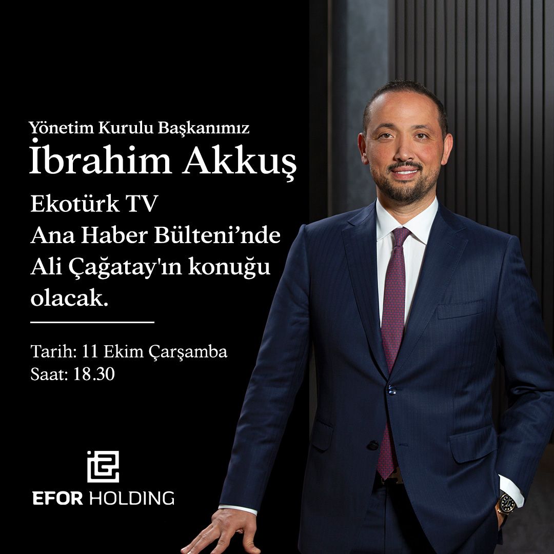 Efor Holding Yönetim Kurulu Başkanı İbrahim Akkuş, APara Tarladan Sofraya Programına Konuk Oldu