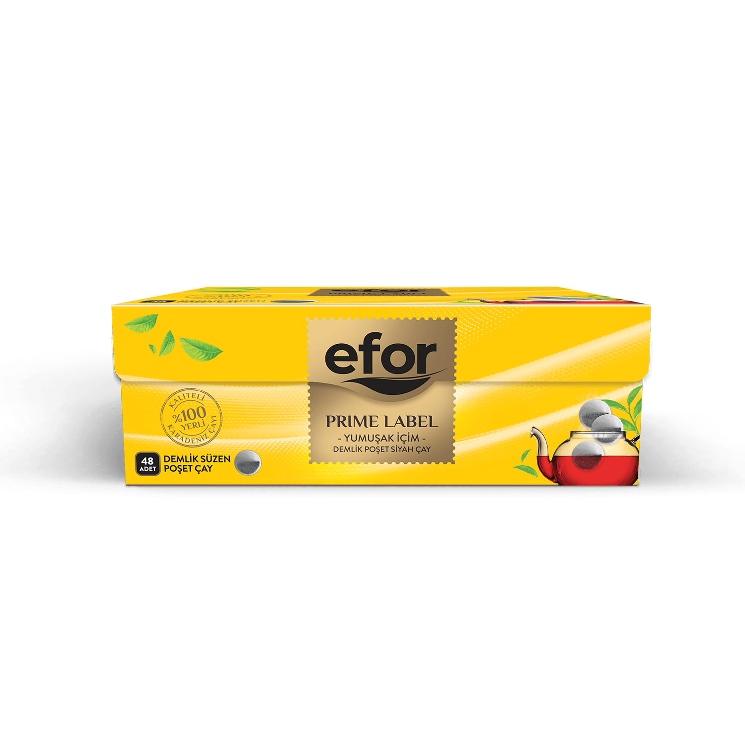 Efor Prime Label Teapot Tea Bags (48 pieces)